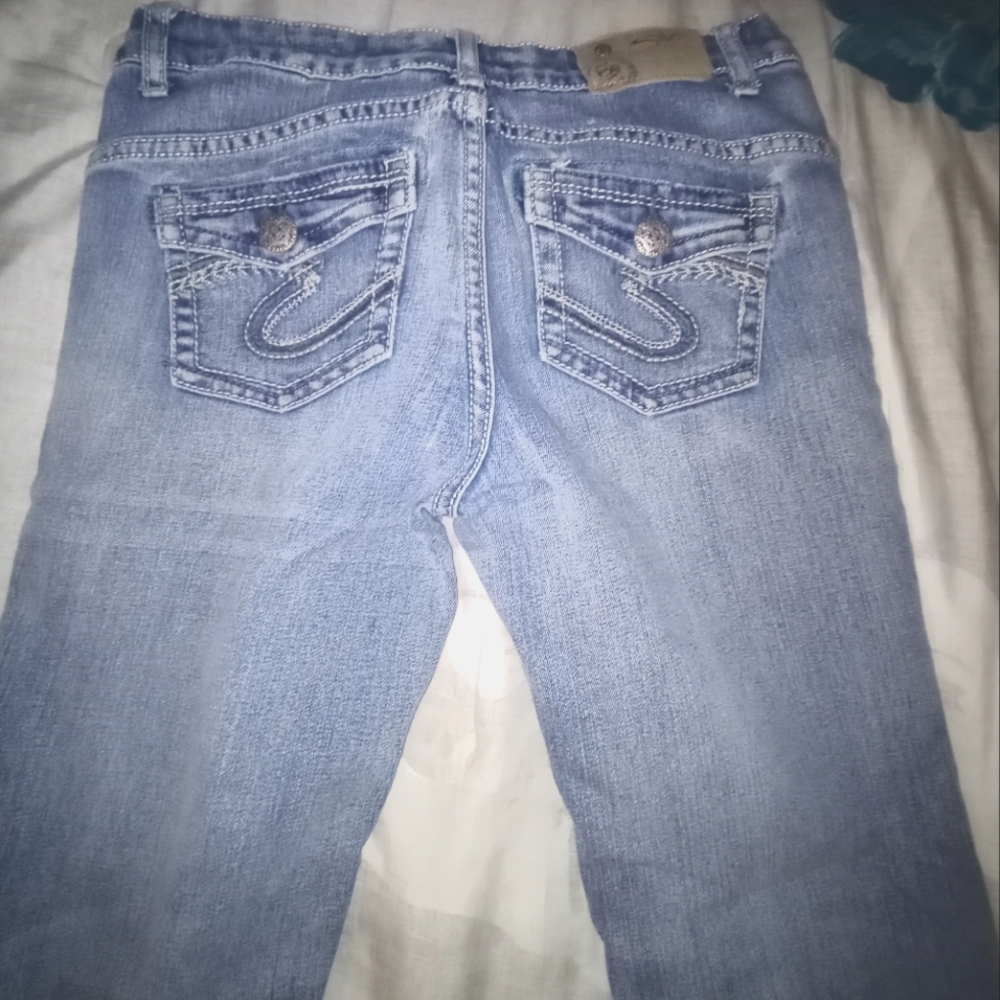 Silver jeans